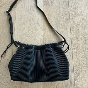 A.P.C. Black Pleated Crossbody Bag